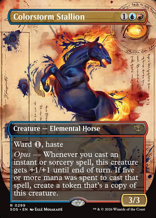 Colorstorm Stallion - Borderless - Full Art - Inverted - Showcase