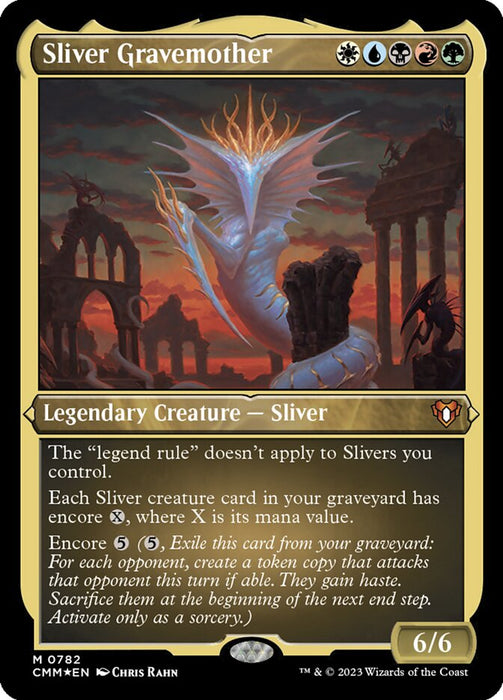 Sliver Gravemother - Etched - Inverted - Legendary - Etched (Foil)