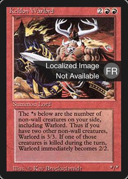 Seigneur de guerre kelde - Keldon Warlord