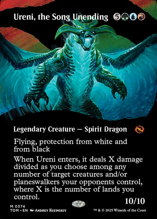 Ureni, the Song Unending - Borderless - Legendary - Showcase - Inverted (Foil)