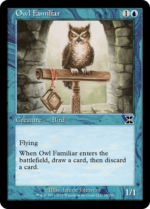Owl Familiar - Retro Frame (Foil)