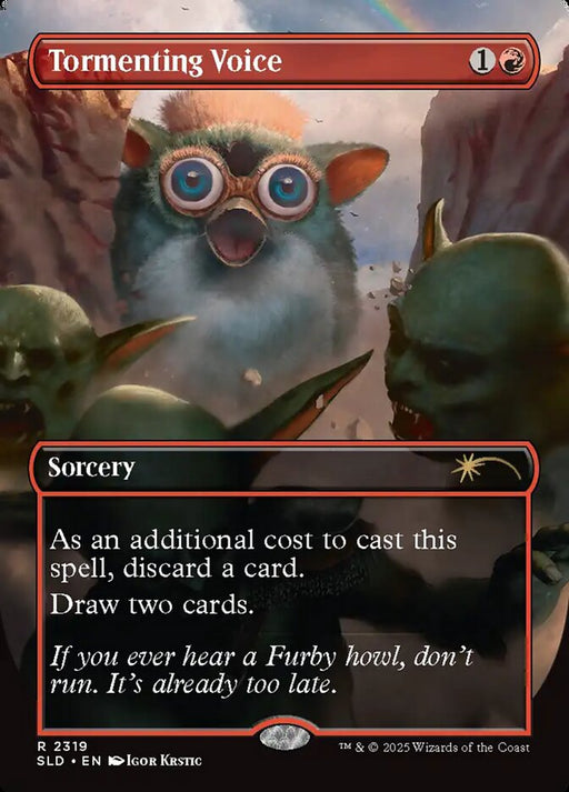 Tormenting Voice - Borderless - Full Art - Inverted