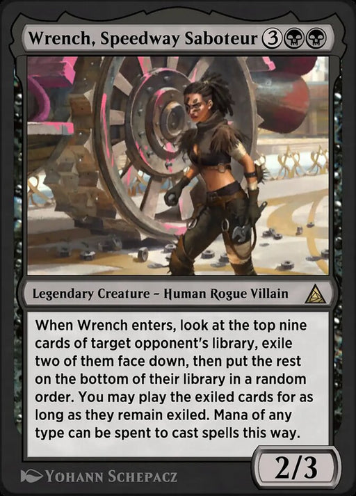 Wrench, Speedway Saboteur - Black Cat, Cunning Thief - Legendary
