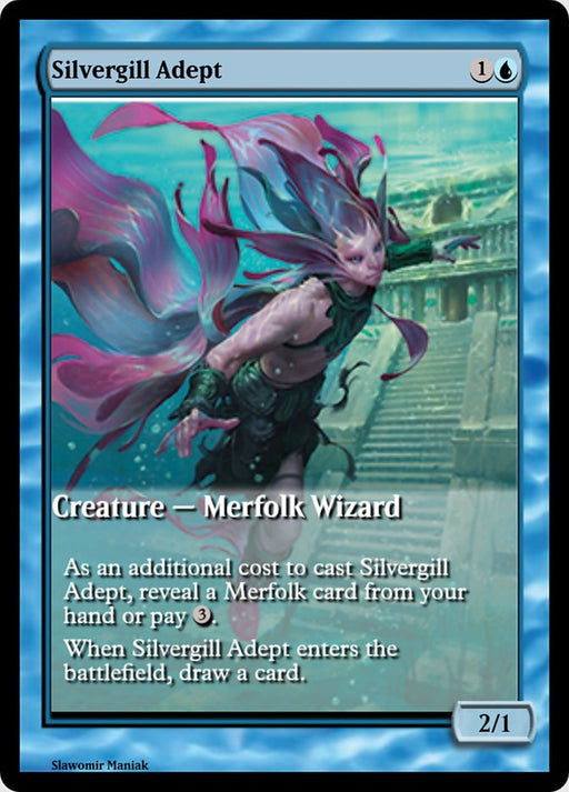 Silvergill Adept - Full Art (Foil)