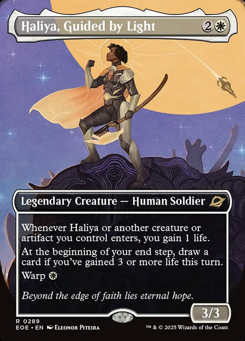 Haliya, Guided by Light - Borderless - Full Art - Legendary
