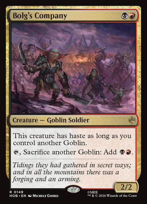 Bolg's Company (Foil)