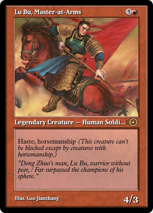 Lu Bu, Master-at-Arms (Foil)