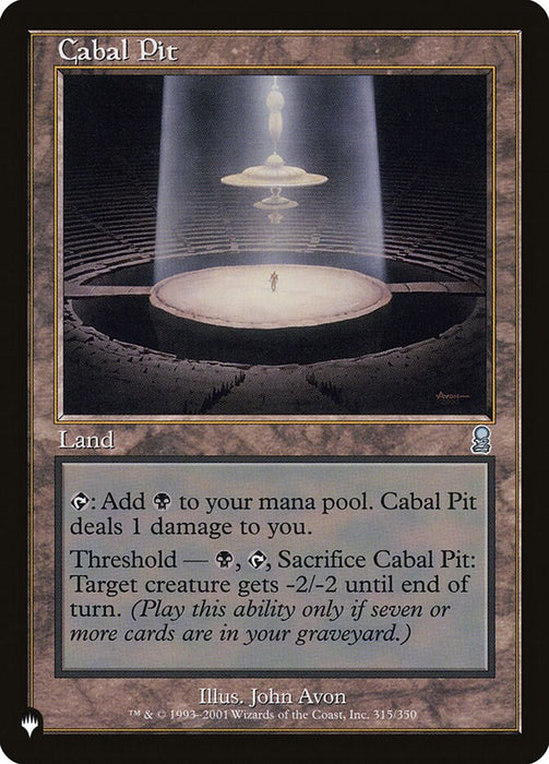 Cabal Pit - Retro Frame