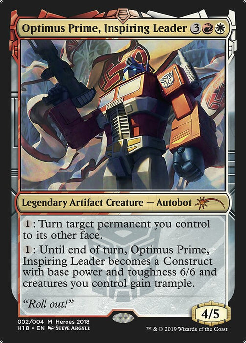 Optimus Prime, Inspiring Leader - Legendary