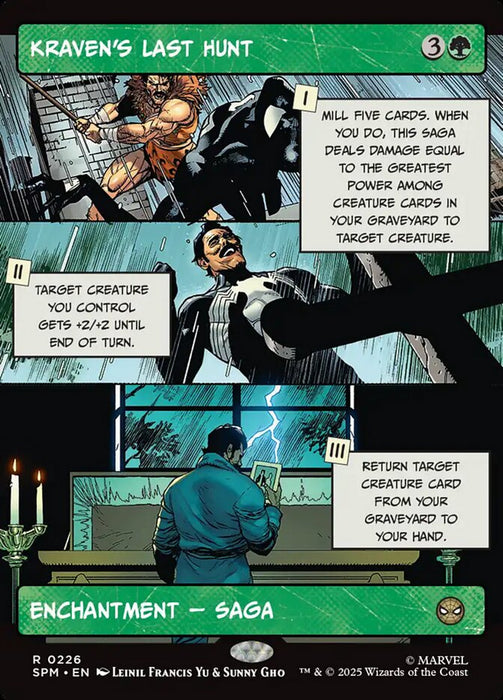 Kraven's Last Hunt - Borderless - Full Art - Enchantment - Inverted - Showcase (Foil)