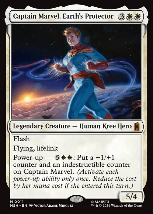 Captain Marvel, Earth's Protector - Legendary (Foil)