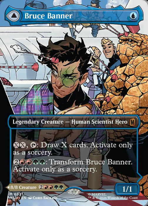 Bruce Banner // The Incredible Hulk - Borderless - Inverted - Legendary