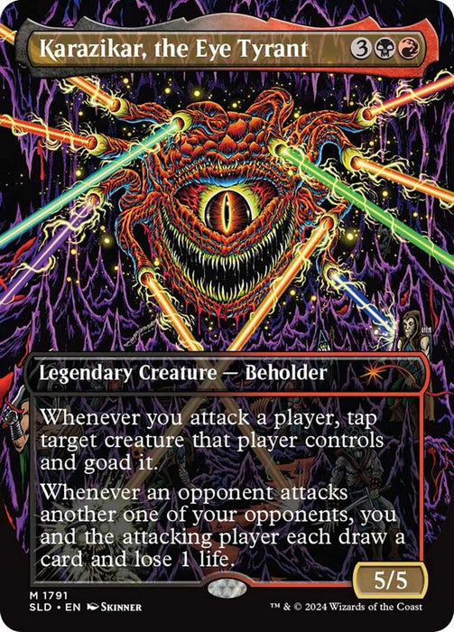 Karazikar, the Eye Tyrant - Borderless - Full Art - Legendary (Foil)