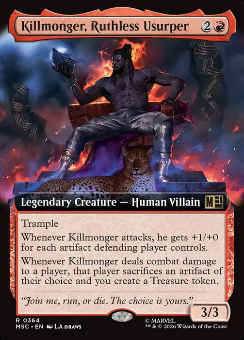 Killmonger, Ruthless Usurper - Extended Art - Legendary