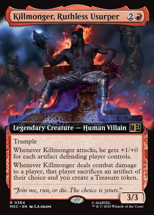 Killmonger, Ruthless Usurper - Extended Art - Legendary