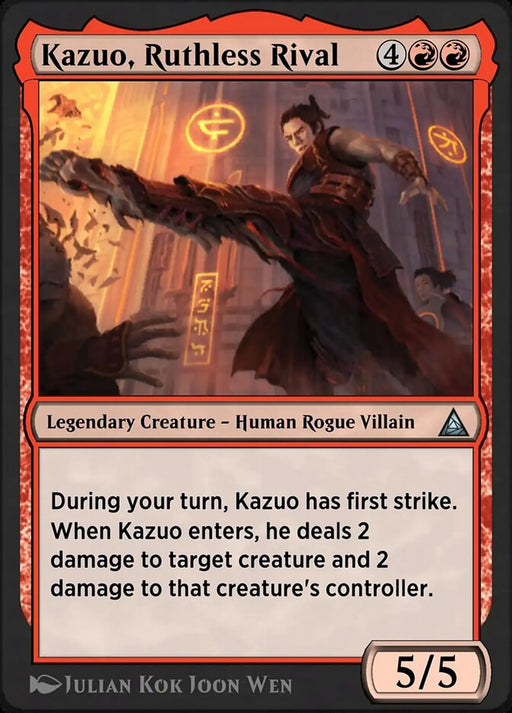 Kazuo, Ruthless Rival - Shocker, Unshakable - Legendary