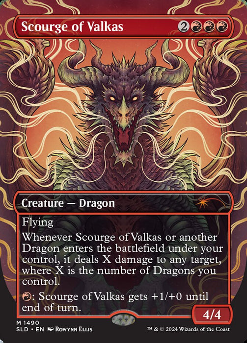 Scourge of Valkas - Borderless - Full Art - Inverted