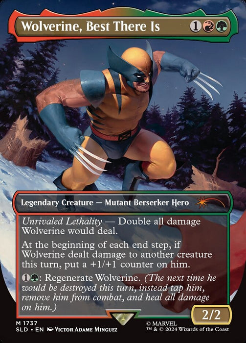 Wolverine, Best There Is - Borderless - Full Art - Legendary - Inverted (Foil)