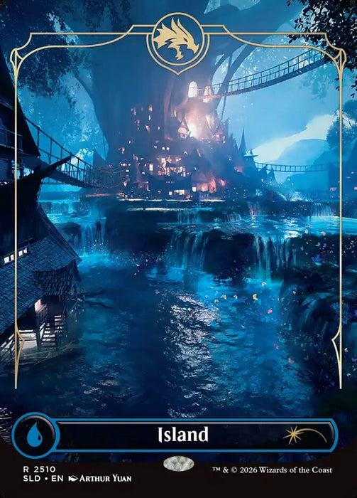 Island - Borderless - Full Art (Foil)