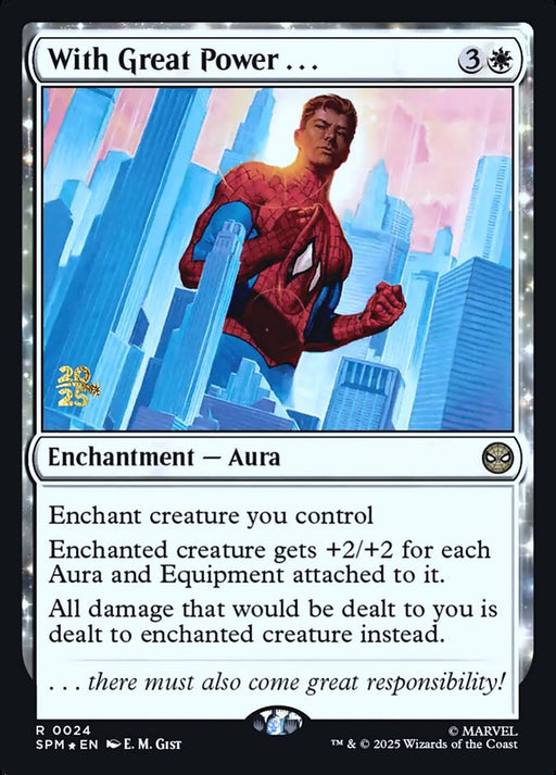 With Great Power . . . - Enchantment (Foil)