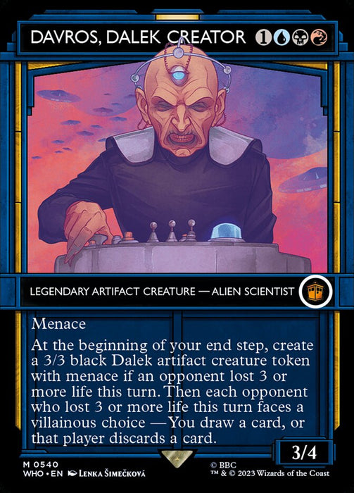 Davros, Dalek Creator - Borderless - Inverted - Legendary - Showcase (Foil)