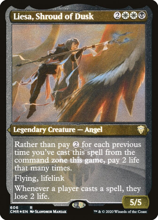Liesa, Shroud of Dusk - Etched - Inverted - Legendary - Etched (Foil)
