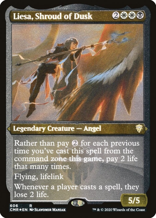 Liesa, Shroud of Dusk - Etched - Inverted - Legendary - Etched (Foil)