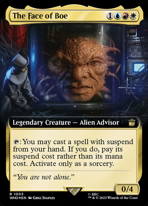 The Face of Boe - Extended Art - Legendary - Surge Foil (Foil)