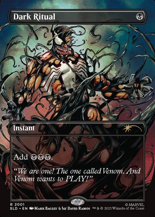 Dark Ritual - Borderless - Full Art - Inverted