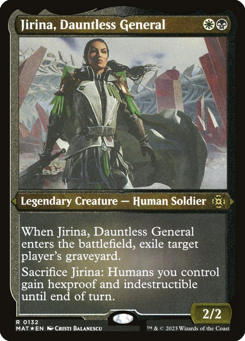 Jirina, Dauntless General - Etched - Inverted - Legendary - Etched (Foil)