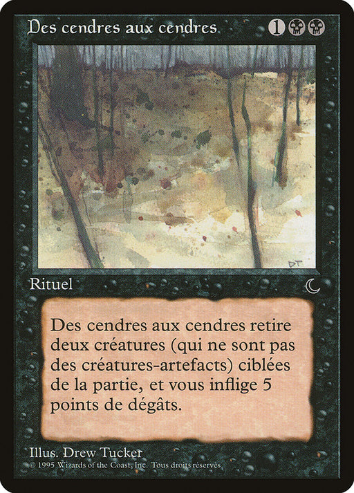 Des cendres aux cendres - Ashes to Ashes