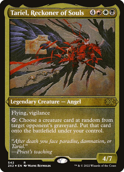 Tariel, Reckoner of Souls - Etched - Inverted - Legendary - Etched (Foil)