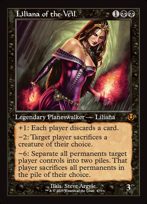Liliana of the Veil - Retro Frame (Foil)