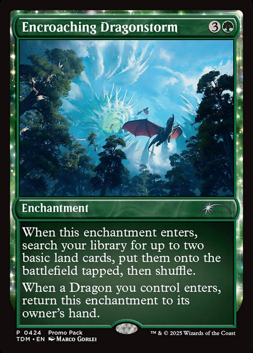 Encroaching Dragonstorm - Enchantment - Inverted