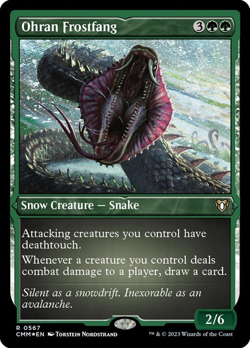 Ohran Frostfang - Etched - Inverted - Snow - Etched (Foil)