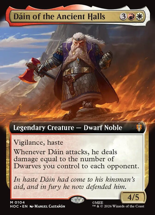 Dáin of the Ancient Halls - Extended Art
