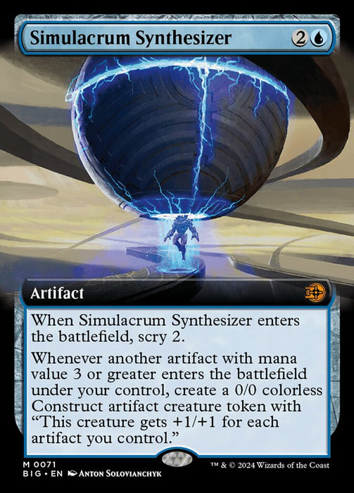 Simulacrum Synthesizer - Extended Art (Foil)