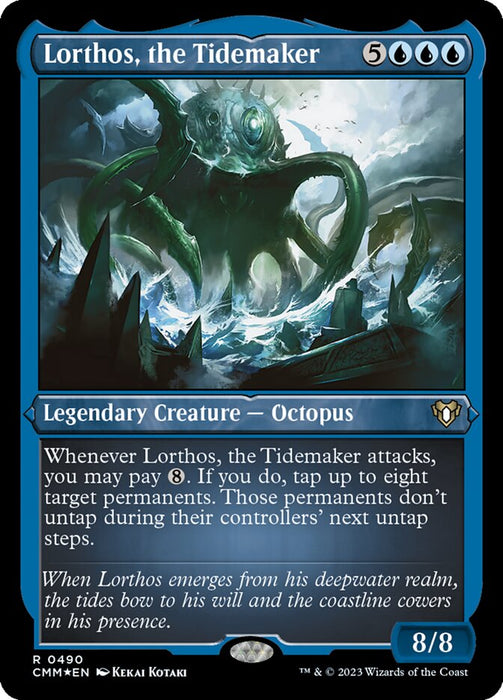Lorthos, the Tidemaker - Etched - Inverted - Legendary - Etched (Foil)