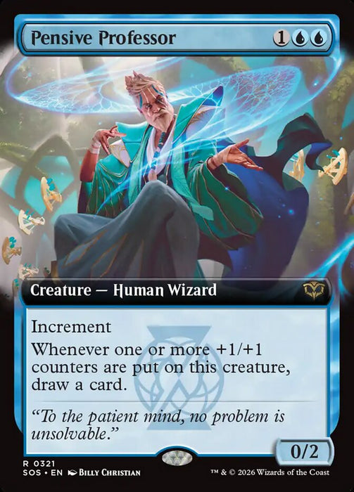 Pensive Professor - Extended Art (Foil)