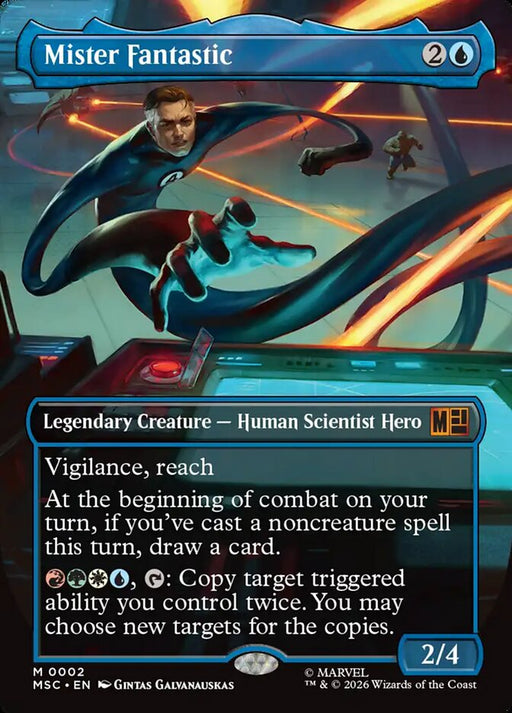 Mister Fantastic - Borderless - Inverted - Legendary