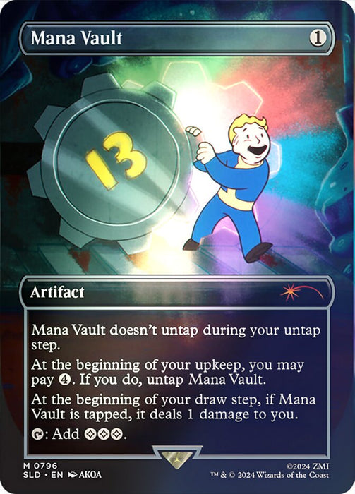 Mana Vault - Borderless - Full Art - Inverted (Foil)