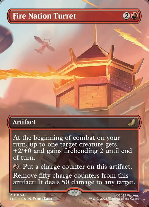 Fire Nation Turret - Borderless - Full Art - Inverted