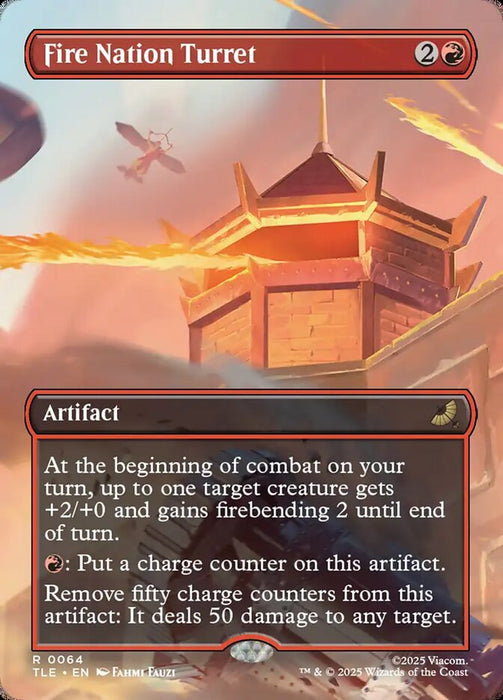 Fire Nation Turret - Borderless - Full Art - Inverted (Foil)