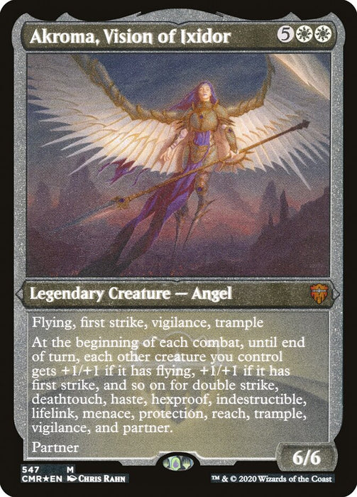 Akroma, Vision of Ixidor - Etched - Inverted - Legendary - Etched (Foil)
