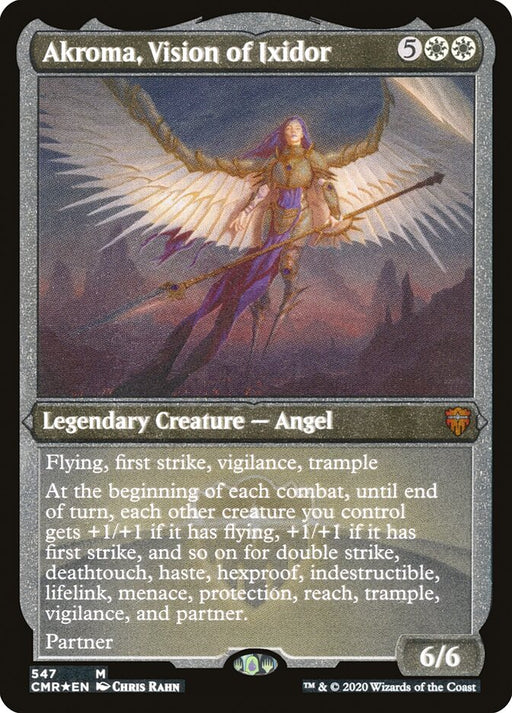 Akroma, Vision of Ixidor - Etched - Inverted - Legendary - Etched (Foil)