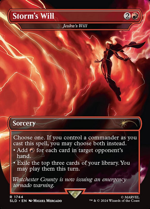 Storm's Will - Jeska's Will - Borderless - Full Art - Inverted (Foil)