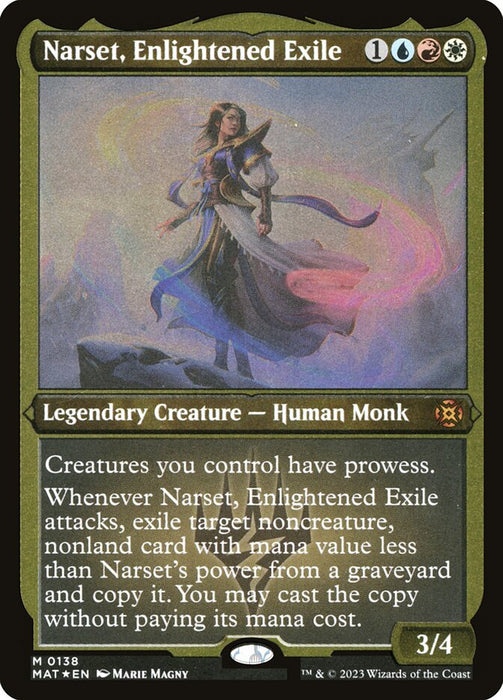 Narset, Enlightened Exile - Etched - Inverted - Legendary - Etched (Foil)