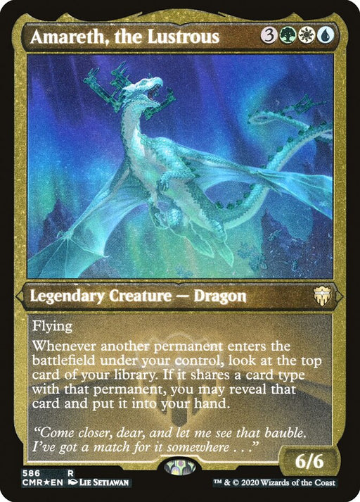 Amareth, the Lustrous - Etched - Inverted - Legendary - Etched (Foil)