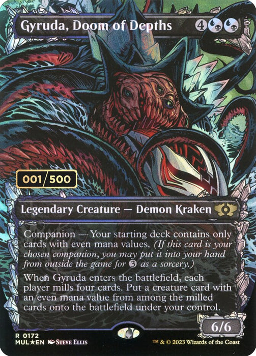 Gyruda, Doom of Depths - Borderless - Full Art - Inverted - Legendary - Showcase (Foil)