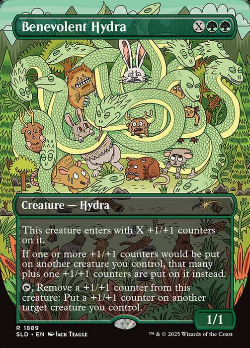Benevolent Hydra - Borderless - Full Art - Inverted (Foil)